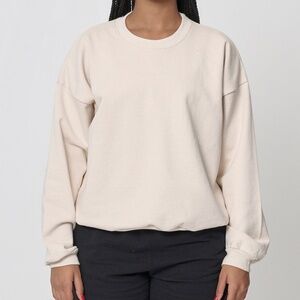 Everybody.World Trash Crewneck Sweatshirt Women's Large Cream Sustainable Style